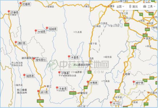 金铁锁产区,主要位于我国西南的金沙江流域.