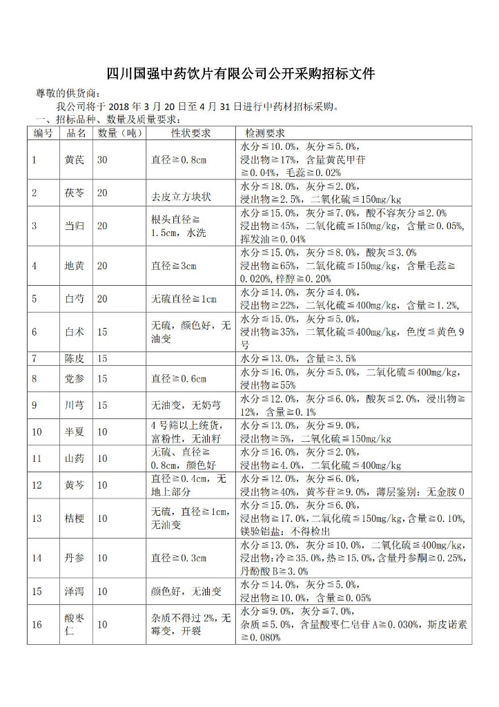 四川国强中药饮片有限公司中药公开招标22_1